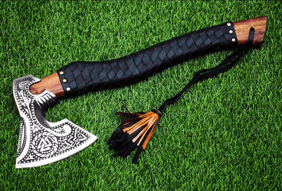 Forged Carbon Steel Viking Axe – Perfect Gift for Vikings