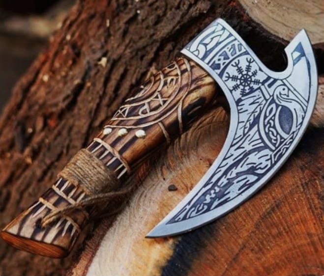 Viking Axe Pizza Cutter – Stainless Steel Blade