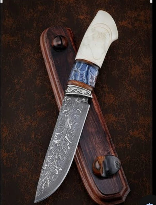 Handcrafted Viking Axe with Engraved Steel Head