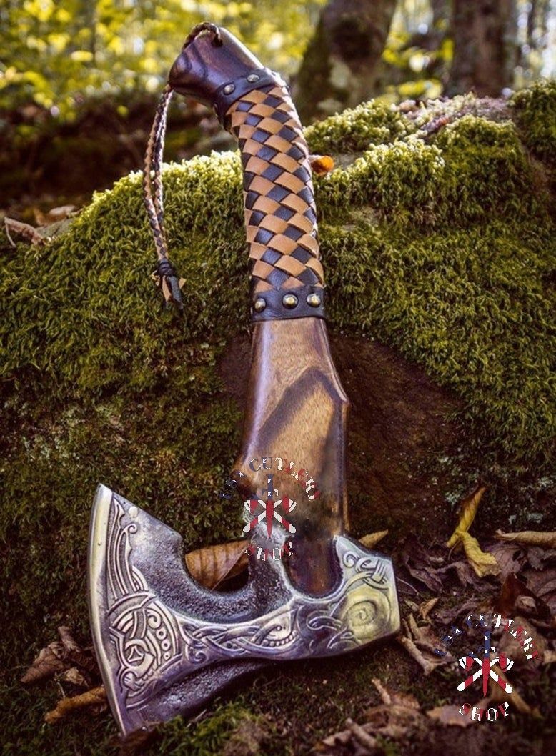 Forged Carbon Steel Viking Axe – Perfect Gift for Vikings